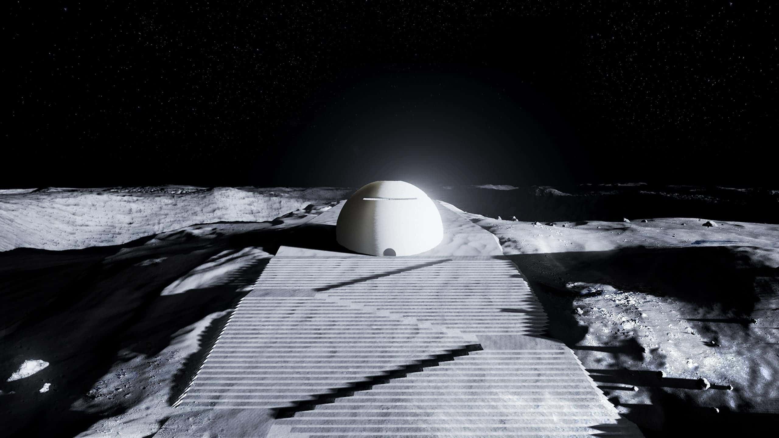 Diseñador europeo propone imprimir en 3D un templo lunar para la base de astronautas