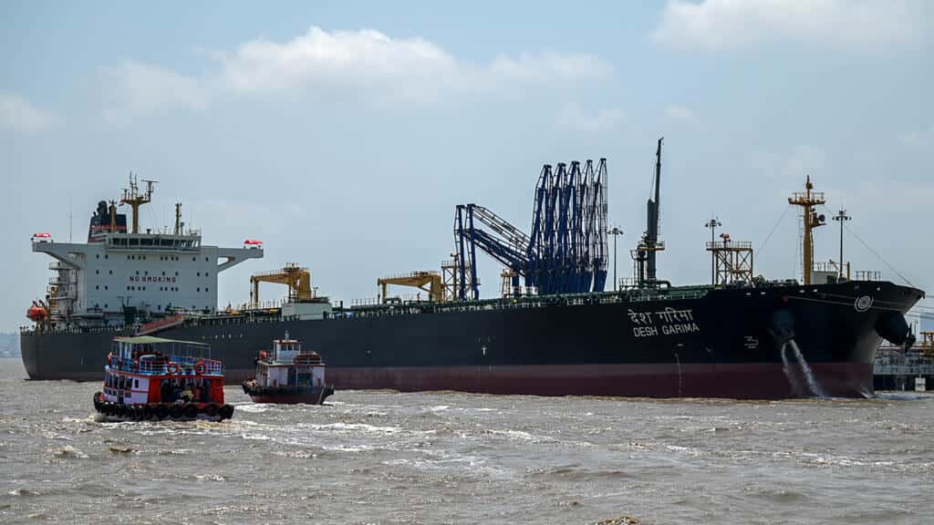 Oil tanker struck by projectile in Strait of Hormuz off Oman