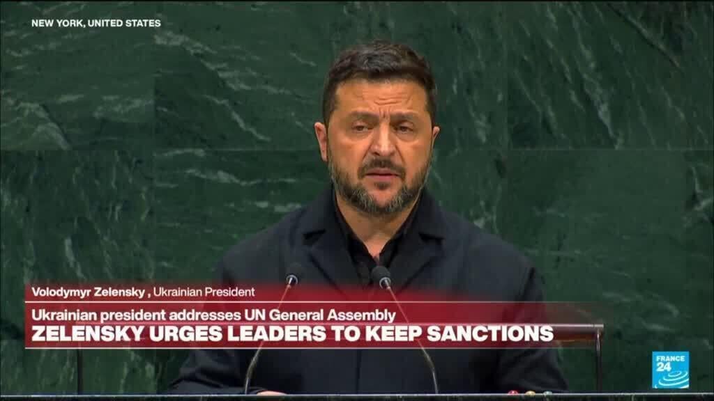 Zelensky insta a la ONU a mantener presión económica sobre Rusia por la guerra