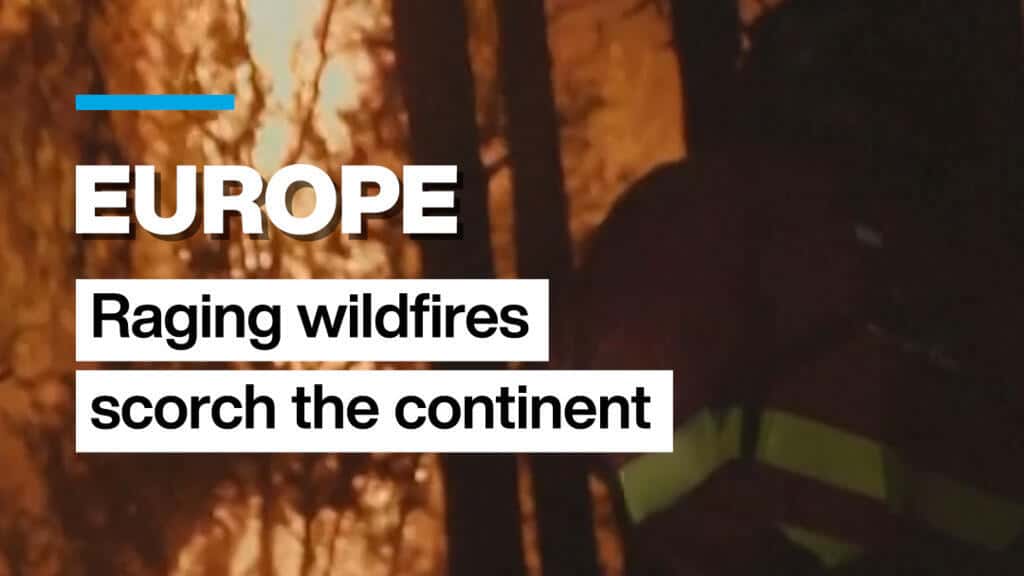 Europa: Incendios forestales arrasan grandes extensiones del continente