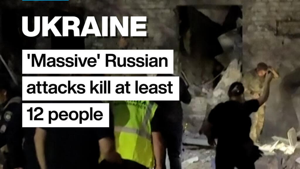 Rus füze ve insansız hava araçları saldırıları Kyiv'de 12 kişiyi öldürdü, altıncı ardışık gün