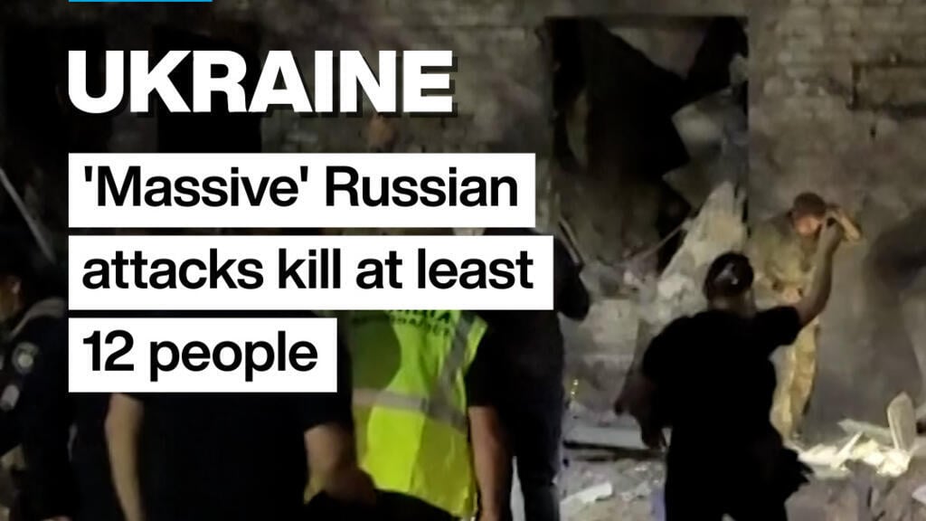 Rus füze ve insansız hava araçları saldırıları Kyiv'de 12 kişiyi öldürdü, altıncı ardışık gün