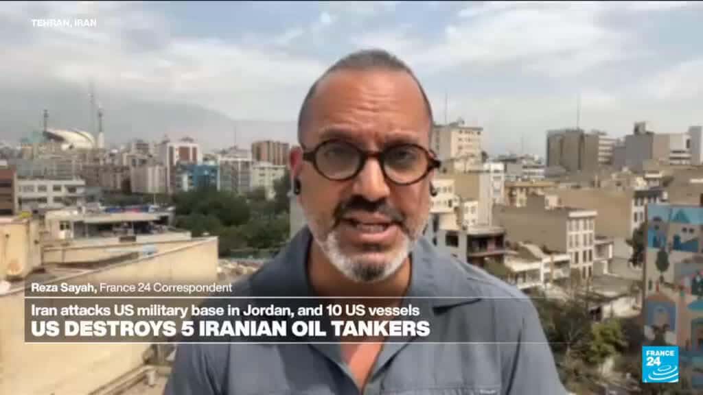 Iran attacks US military base in Jordan; escalation follows US strikes on Iranian tankers