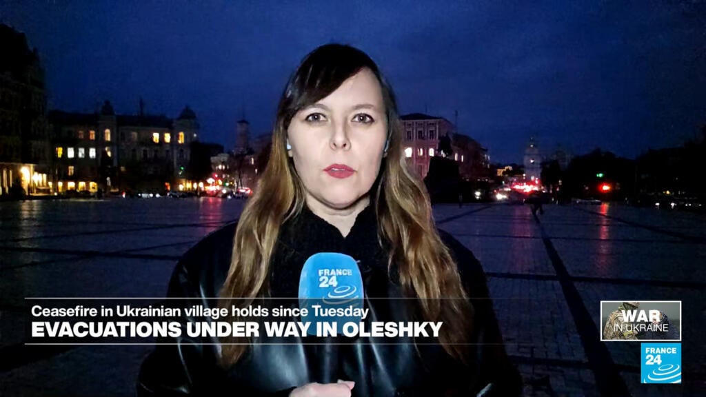 Rusya tarafından işgal edilen Oleshky'de savaşın neredeyse beş yılında ilk ortak tahliye operasyonu başladı