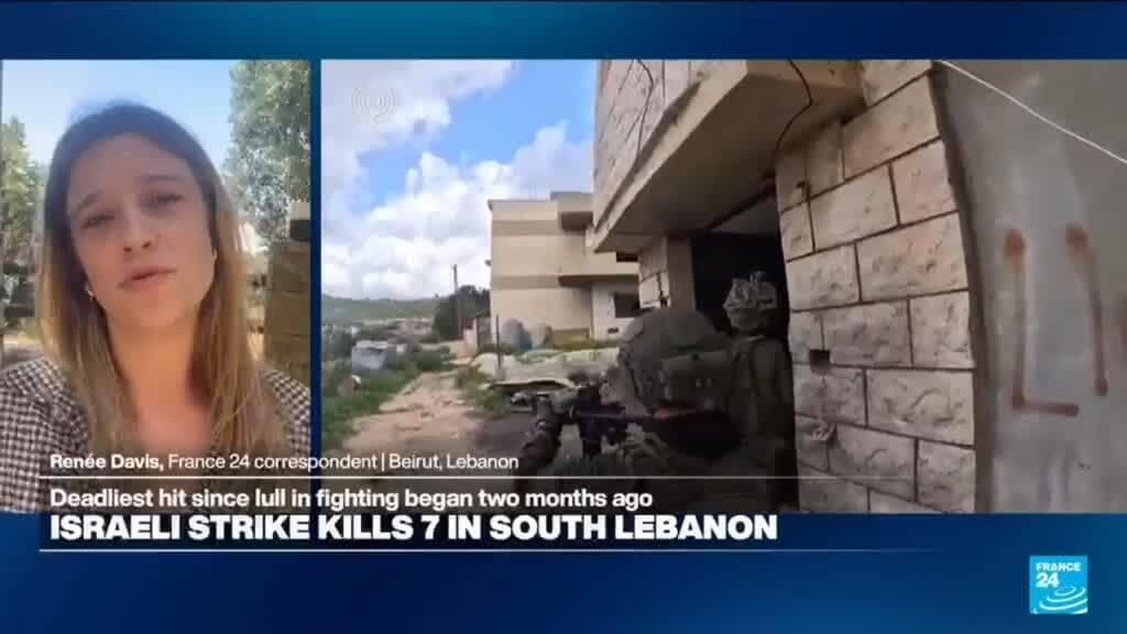 Israeli strikes in southern Lebanon kill at least seven in deadliest escalation since truce began