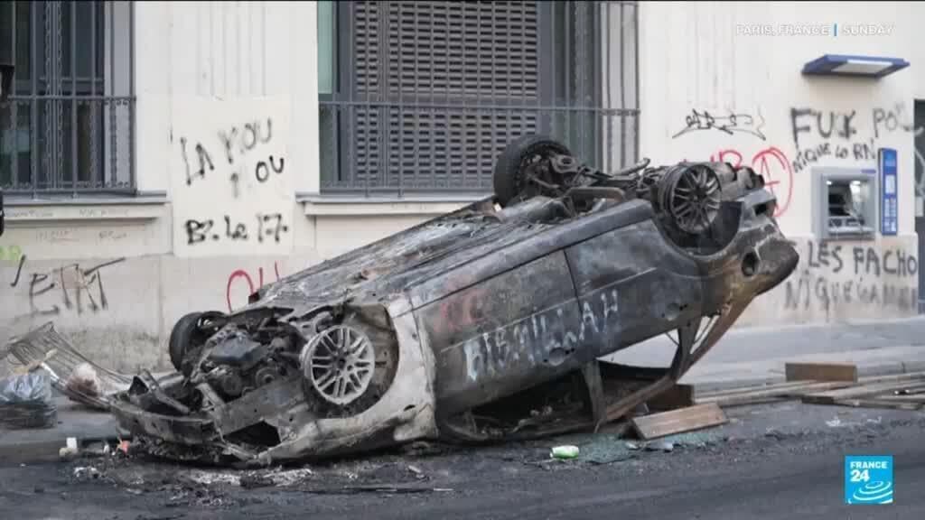 France assesses damage from violent protests that led to 1,800 arrests