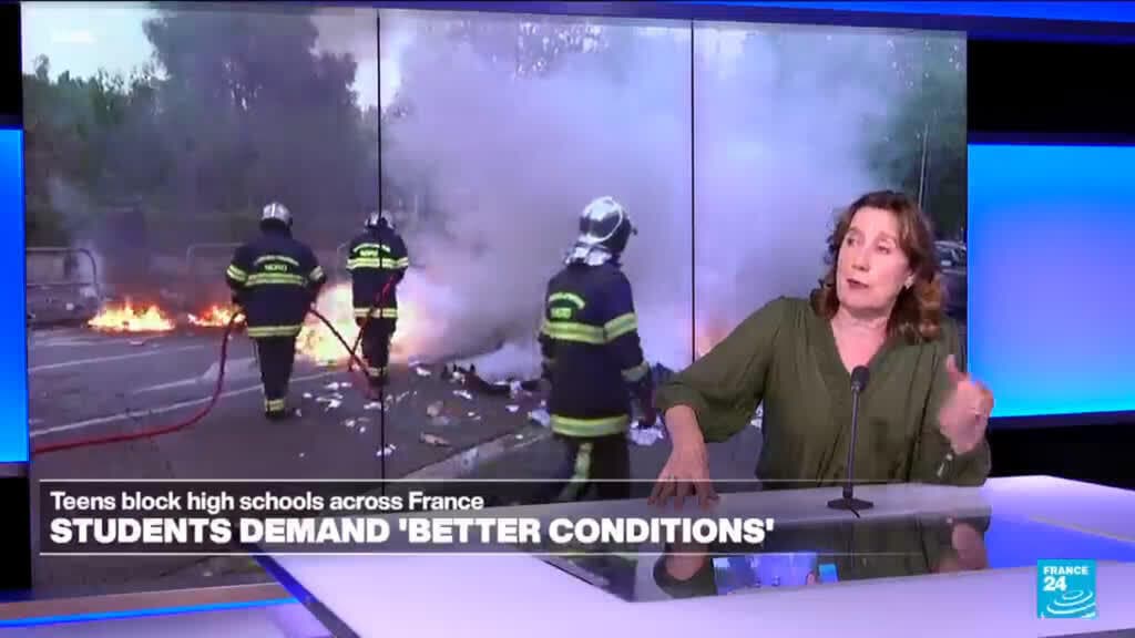 French High School Students Stage Nationwide Protests Over School Conditions