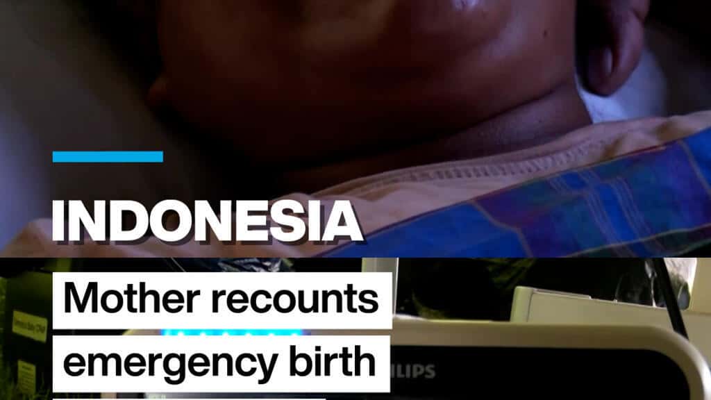 Madre indonesia relata parto de emergencia durante terremoto de magnitud 7.7