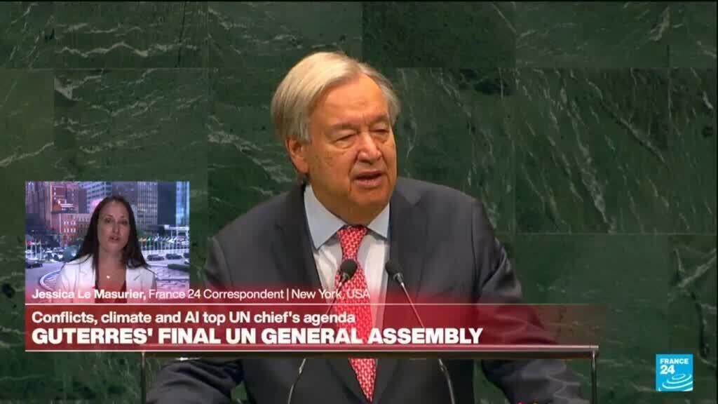 Guterres Urges Superpowers to Build Interdependent World in Final UN Address