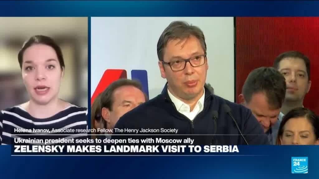 Ukraine's Zelensky visits Serbia in diplomatic push amid Russian strikes