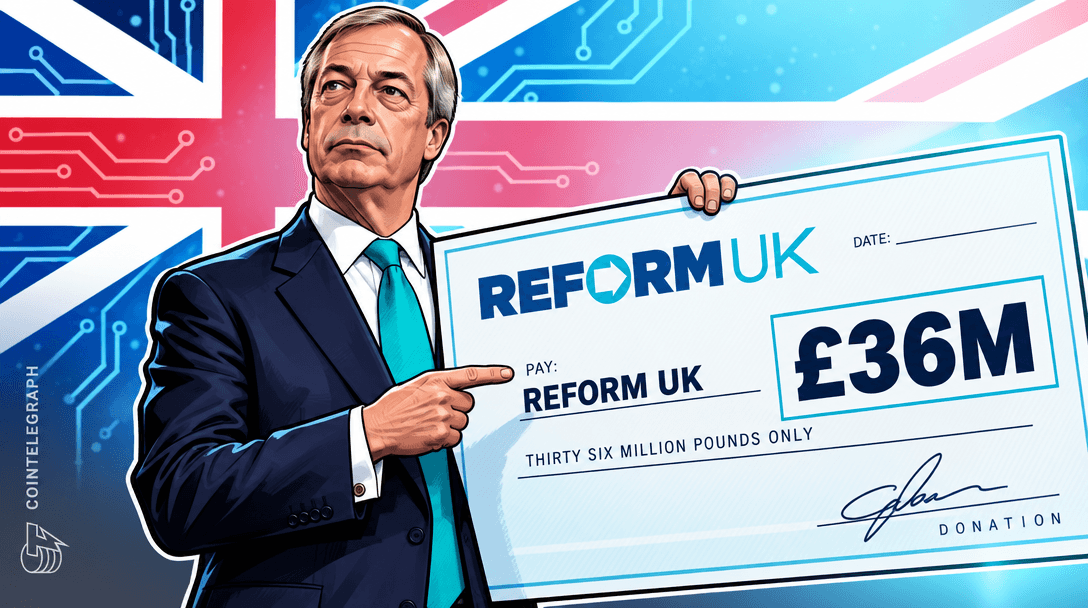 Kripto milyarderi Ben Delo, Farage'nin Reform UK partisine yaklaşık 50 milyon dolar bağışladı